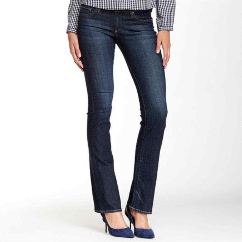AG Adriano Goldschmied The Olivia Slim bootcut Low Rise Jeans Dark Wash 24R